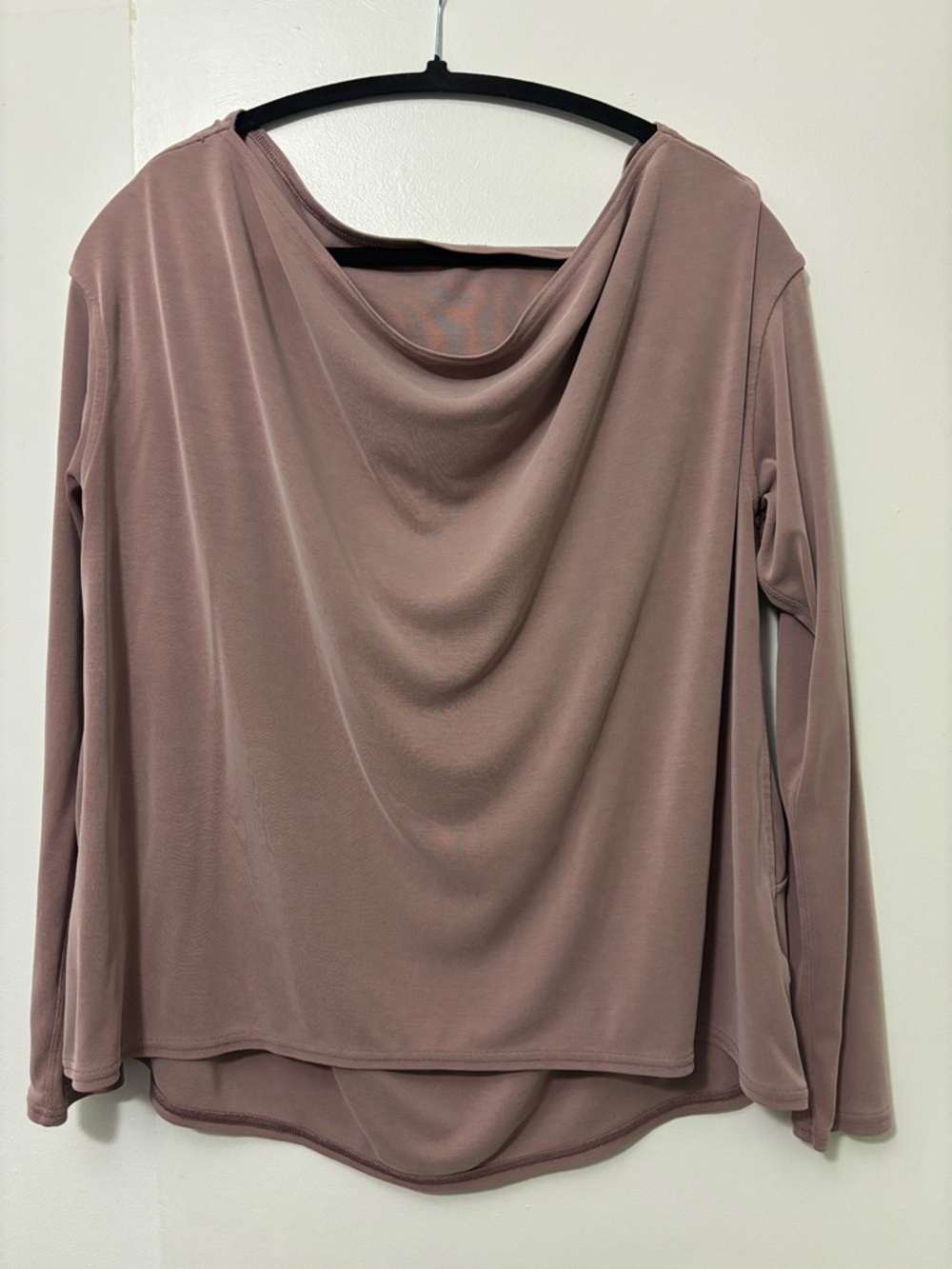 Lululemon Draped Long-Sleeve Top in Mauve